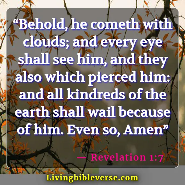 Bible Verses About Fixing My Eyes On Jesus (Revelation 1:7)