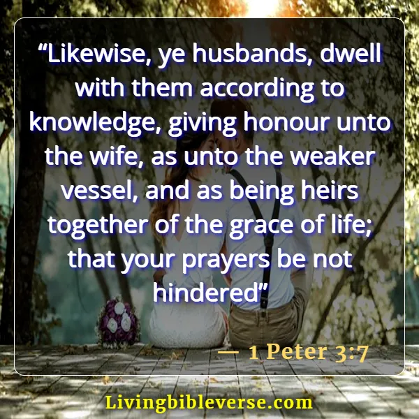 Bible Verses About True Love Between Man Woman (1 Peter 3:7)