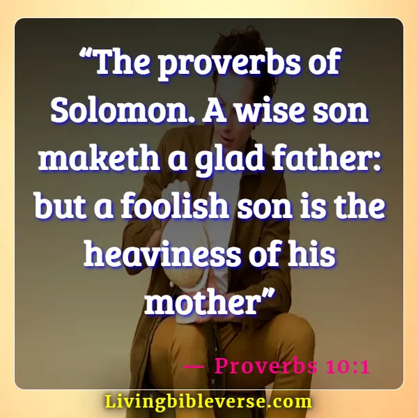 Bible Verses About Family Happiness (Proverbs 10:1)