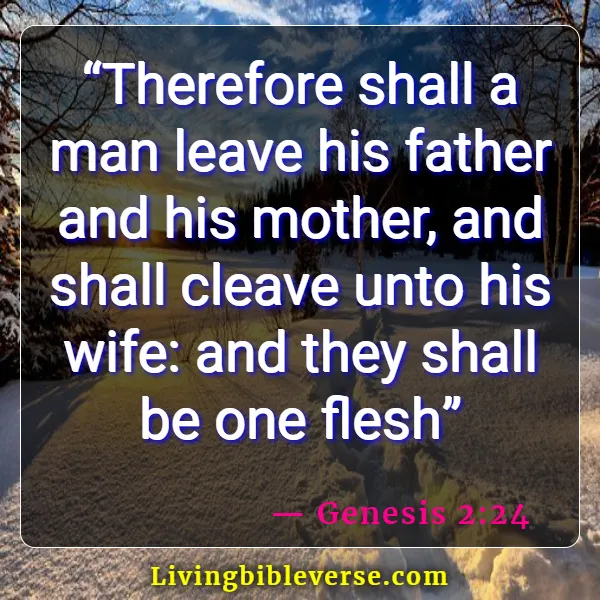 Bible Verses About True Love Between Man Woman (Genesis 2:24)