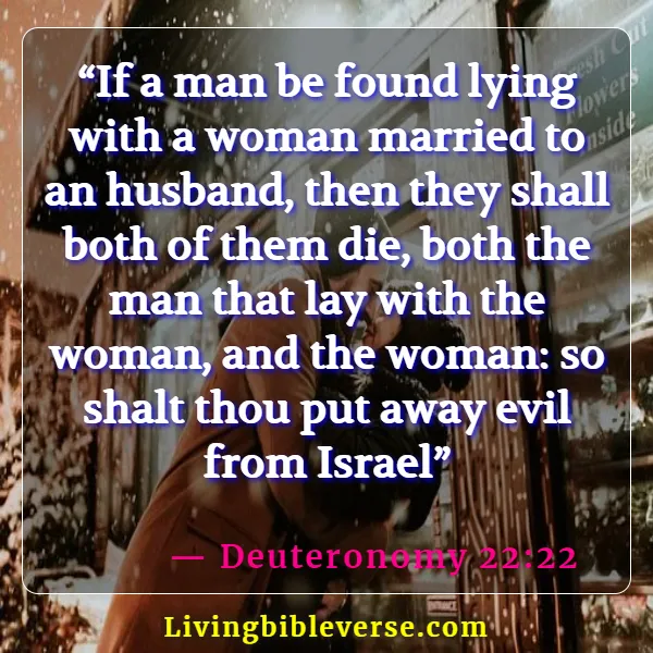Bible Verses About Man And Woman Sleeping Together (Deuteronomy 22:22)
