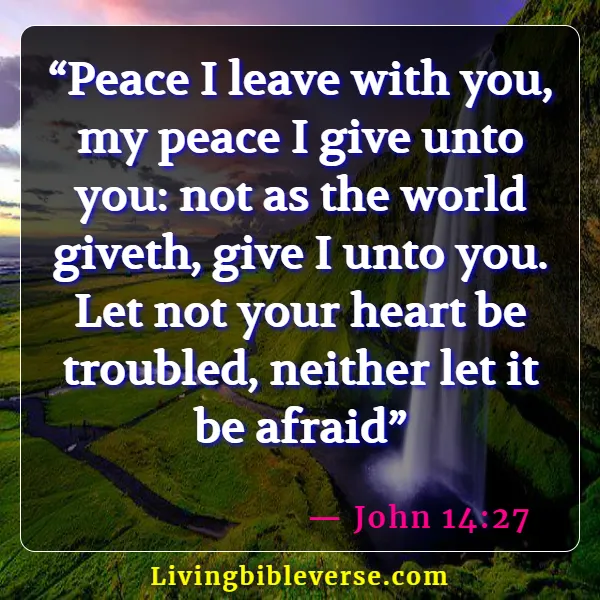 Bible Verse About Finding Peace In Death (John 14:27)