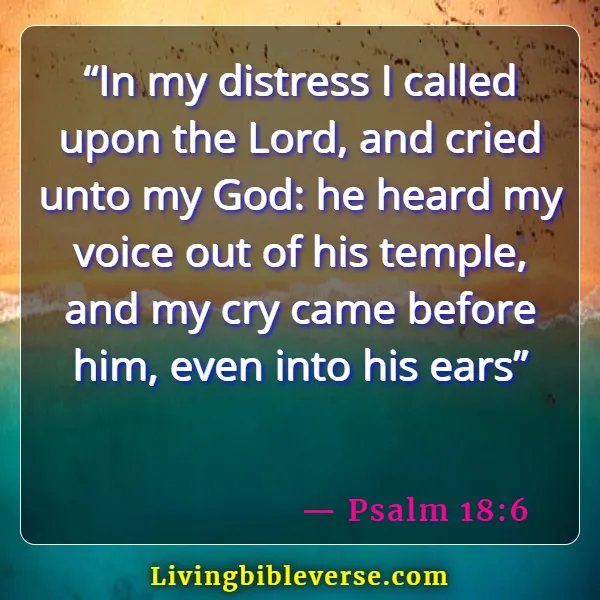 Bible Verses About Opening Prayer (Psalm 18:6)