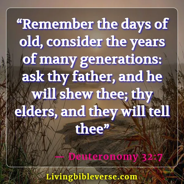 Bible Verses About Remembering The Past (Deuteronomy 32:7)