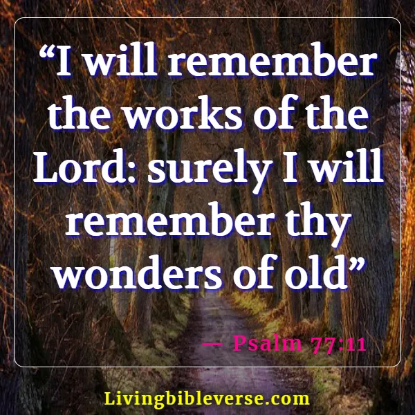 Bible Verses About Remembering The Past (Psalm 77:11)