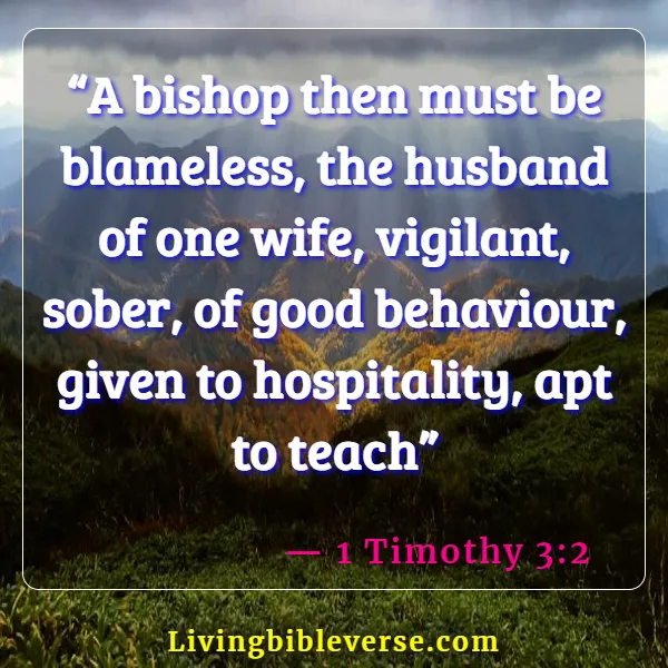 Bible Verses About Man And Woman Sleeping Together (1 Timothy 3:2)