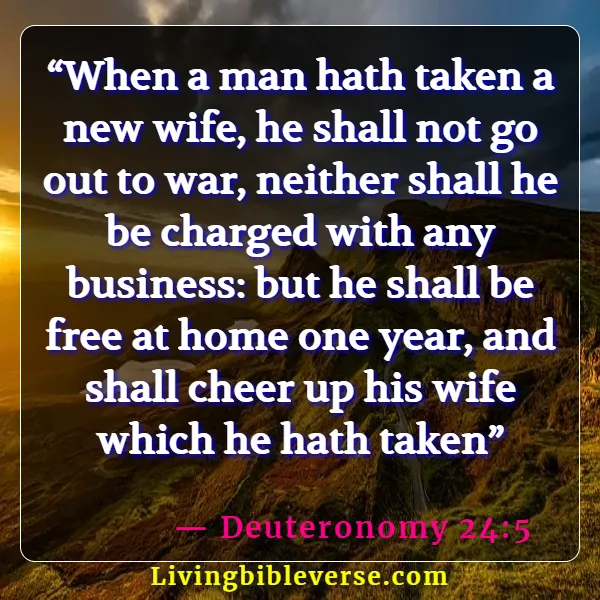 Bible Verses About True Love Between Man Woman (Deuteronomy 24:5)