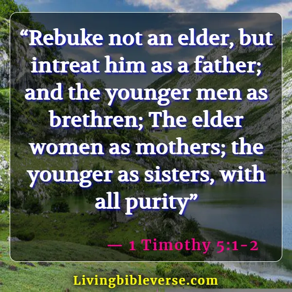 Bible Verses About Youth-Serving God (1 Timothy 5:1-2)