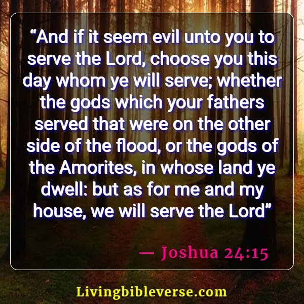 Bible Verses About Youth-Serving God (Joshua 24:15)
