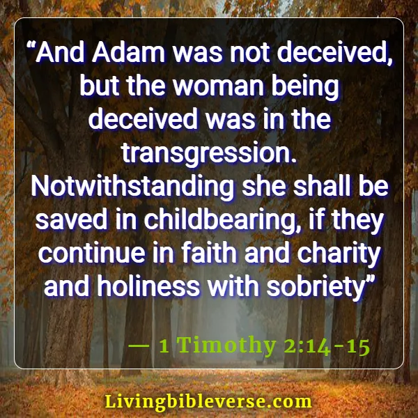 Bible Verses For Pregnant Women (1 Timothy 2:14-15)