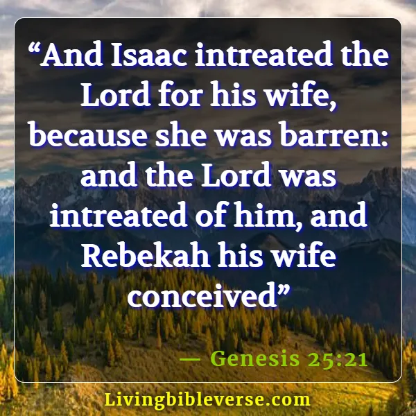 Bible Verses For Pregnant Women ( Genesis 25:21)