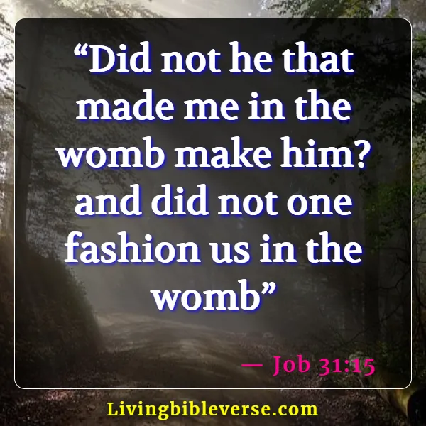 Bible Verses For Pregnant Women (Job 31:15)