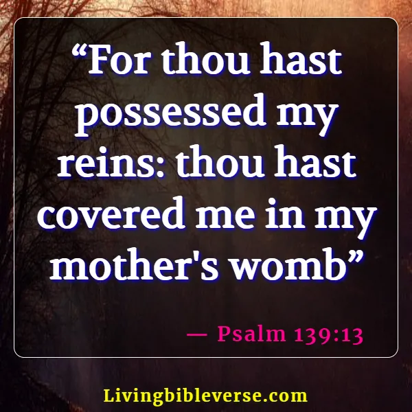 Bible Verses About Life Beginning At Conception (Psalm 139:13)