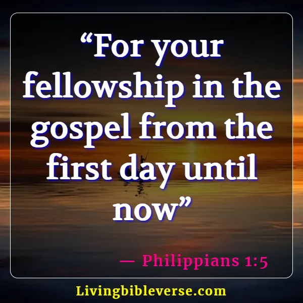 Bible Verses For Women's Fellowship (Philippians 1:5)