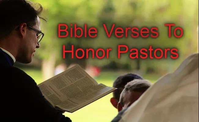 Bible Verses To Honor Pastors