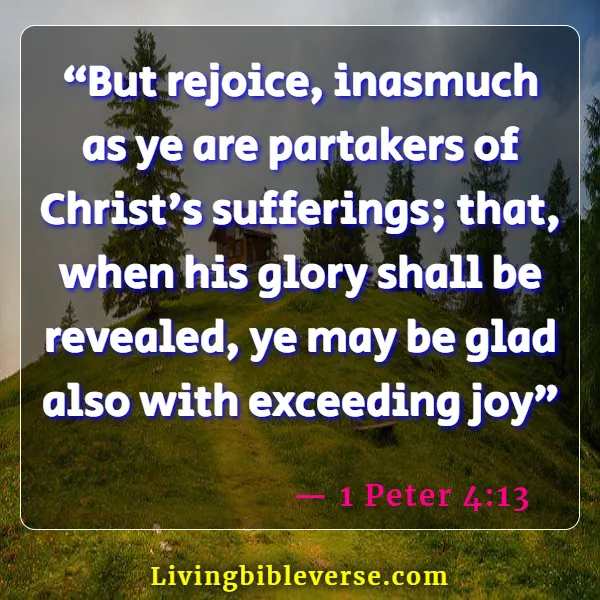 Bible Verse About Suffering Being Temporary (1 Peter 4:13)