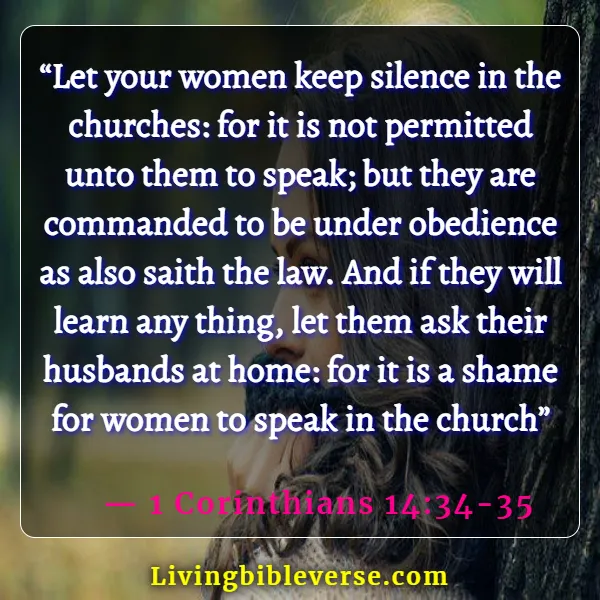 Favorite Bible Verses For Women (1 Corinthians 14:34-35)