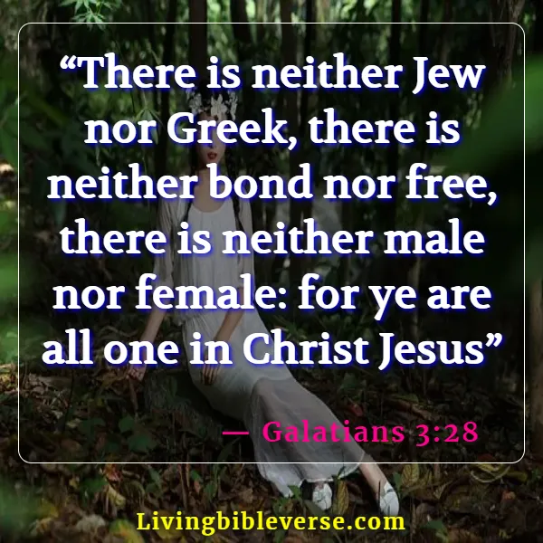 Bible Verses About Jesus Loving Everyone Equally (Galatians 3:28)
