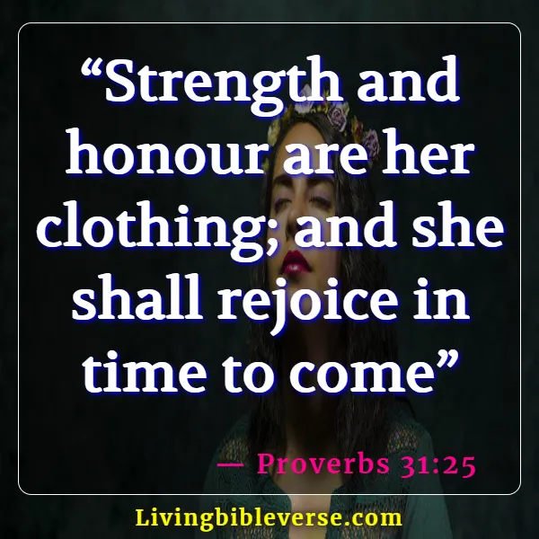 Bible Verses For Women's Fellowship (Proverbs 31:25)