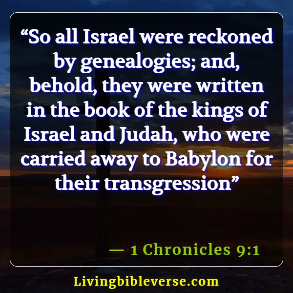 Babylonian Exile Bible Verses (1 Chronicles 9:1)