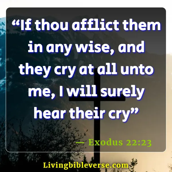 Bible Verses About Crying Out To God For Help ( Exodus 22:23)