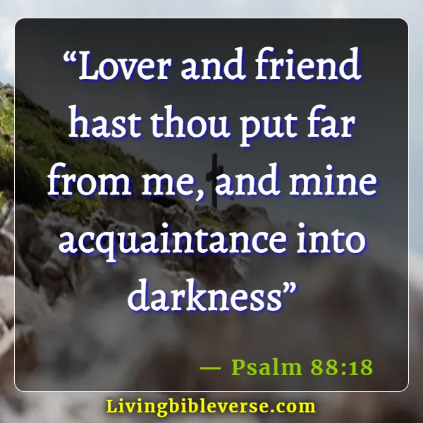 Bible Verses About Losing Friends (Psalm 88:18)