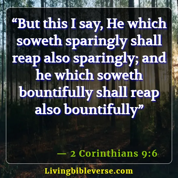 Bible Verses About Saving Money (2 Corinthians 9:6)