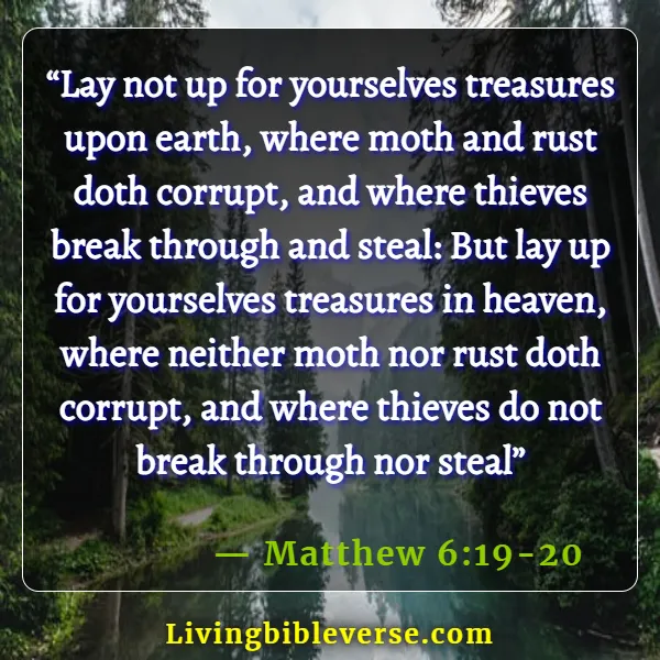 Bible Verses About Saving Money (Matthew 6:19-20)
