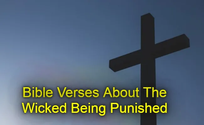 Bible Verses About The Wicked Being Punished