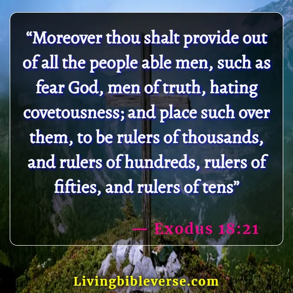 Bible Verses About Wicked Government And Leaders (Exodus 18:21)
