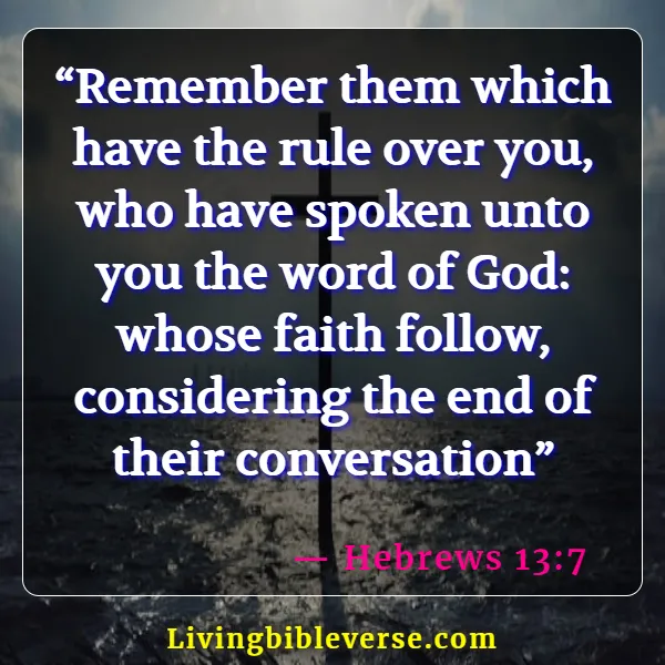 Bible Verses About Leadership In The Church (Hebrews 13:7)