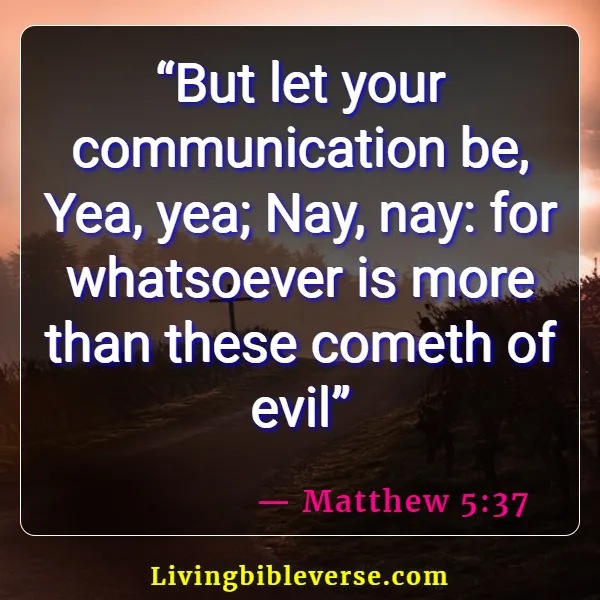 Bible Verses About Wicked Government And Leaders (Matthew 5:37)