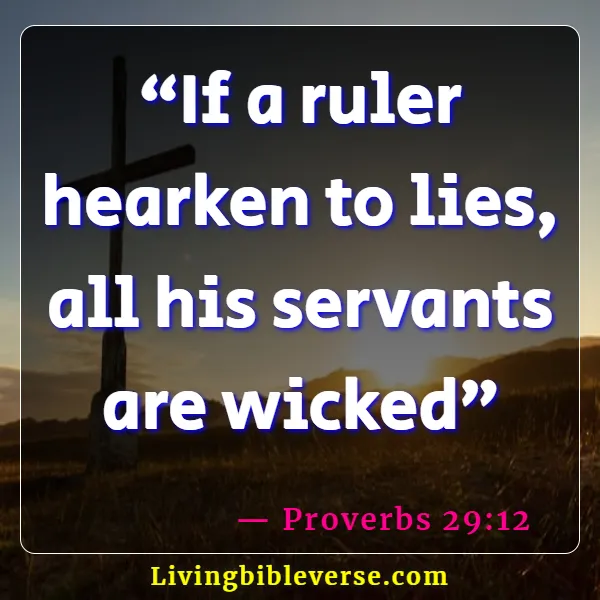 Bible Verses About Wicked Government And Leaders (Proverbs 29:12)