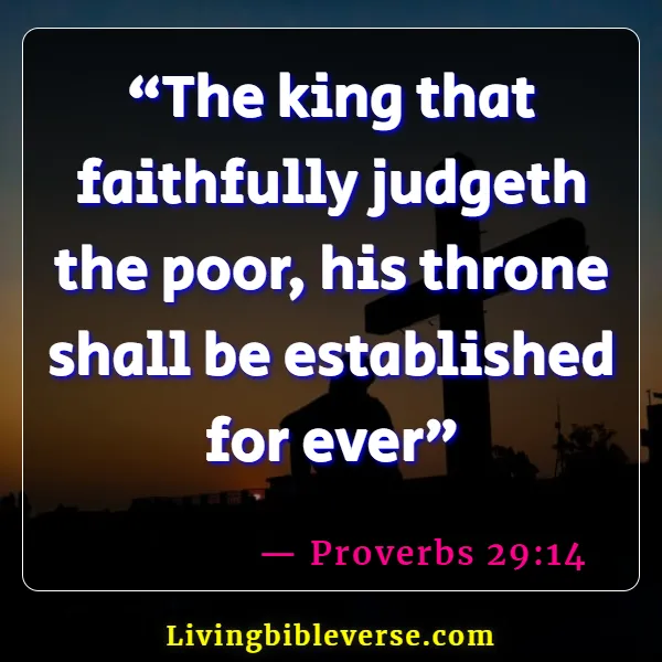 Bible Verses About Wicked Government And Leaders (Proverbs 29:14)