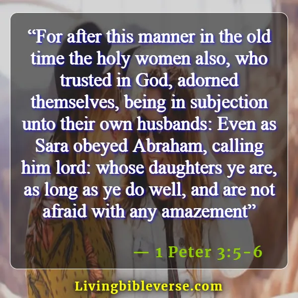 Bible Verses About Wise Woman (1 Peter 3:5-6)