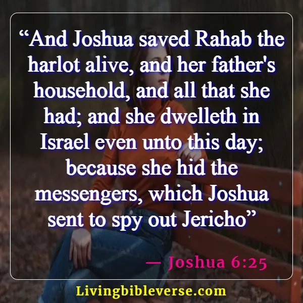 Bible Verses About Wise Woman (Joshua 6:25)