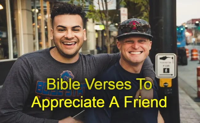 Bible Verses To Appreciate A Friend