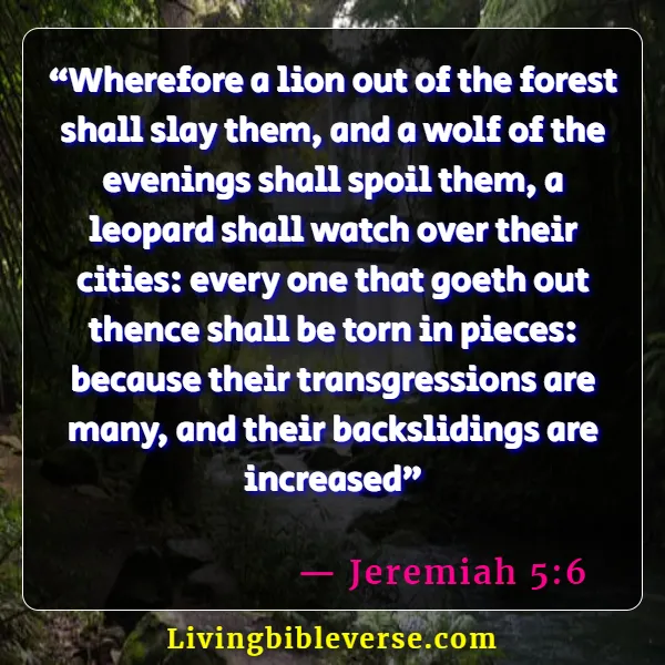 Bible Verses About Backsliding Christians (Jeremiah 5:6)