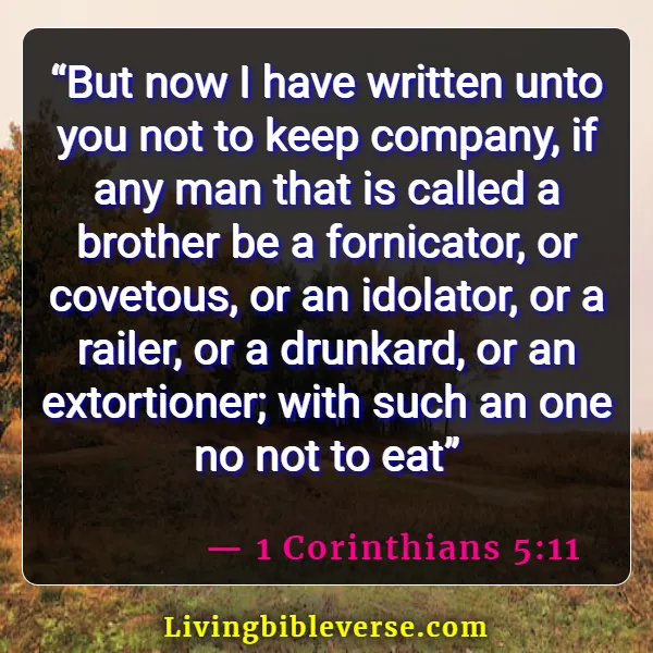 Bible Verses About Bad Behavior (1 Corinthians 5:11)