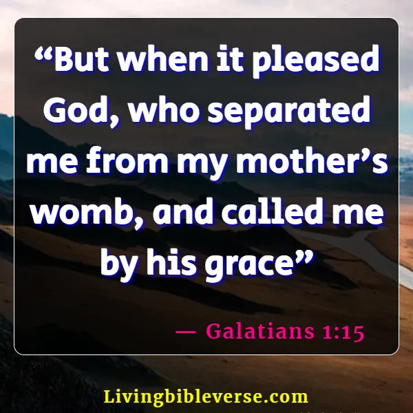 Bible Verses About Life Beginning At Conception (Galatians 1:15)