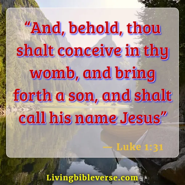 Bible Verses About Life Beginning At Conception (Luke 1:31)