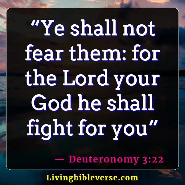 Fight Your Battles With Prayer On Your Knees Bible Verses (Deuteronomy 3:22)