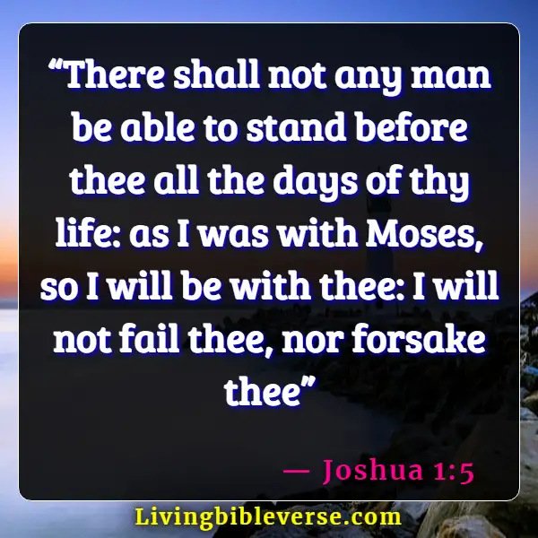 Bible Verses About Feeling Isolated (Joshua 1:5)