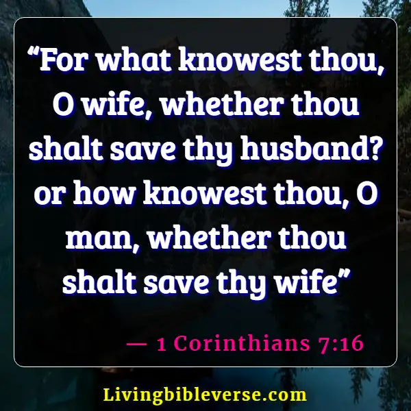 Husband And Wife Reunited In Heaven Bible Verse (1 Corinthians 7:16)