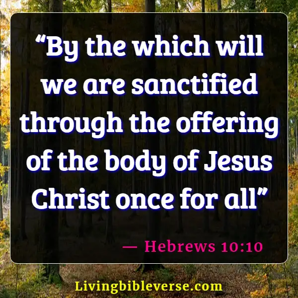 Bible Verses About Jesus Dies For Our Sins (Hebrews 10:10)