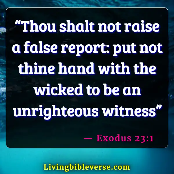 Bible Verses About Accusing Others (Exodus 23:1)