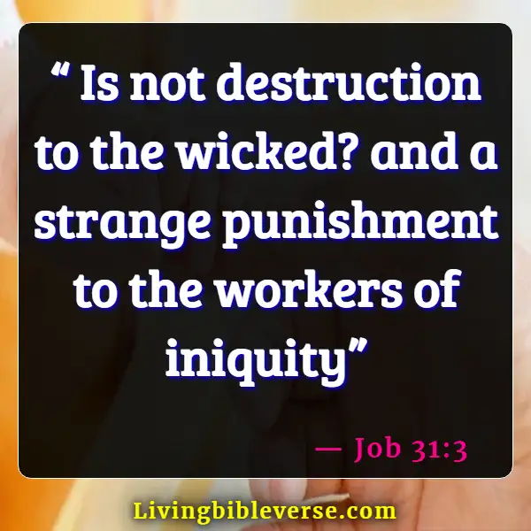 Bible Verses About Destruction And The End Of The Wicked (Job 31:3)