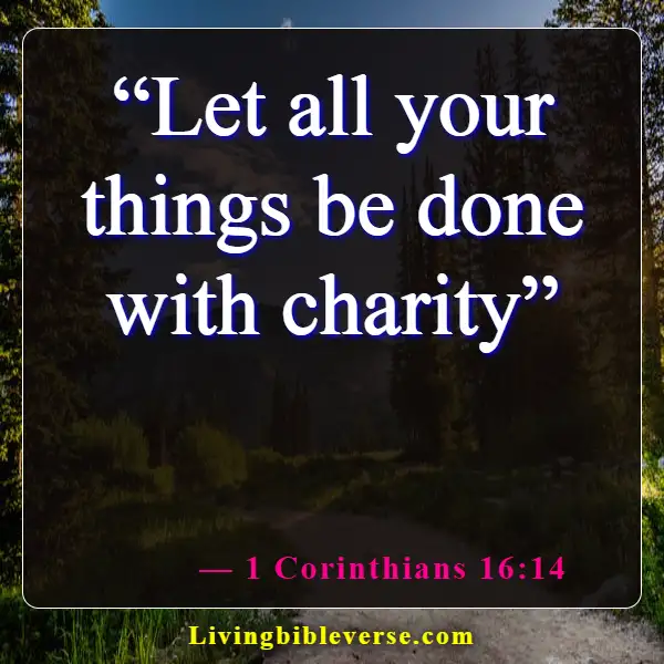 Bible Verses About Accepting Help From Others (1 Corinthians 16:14)