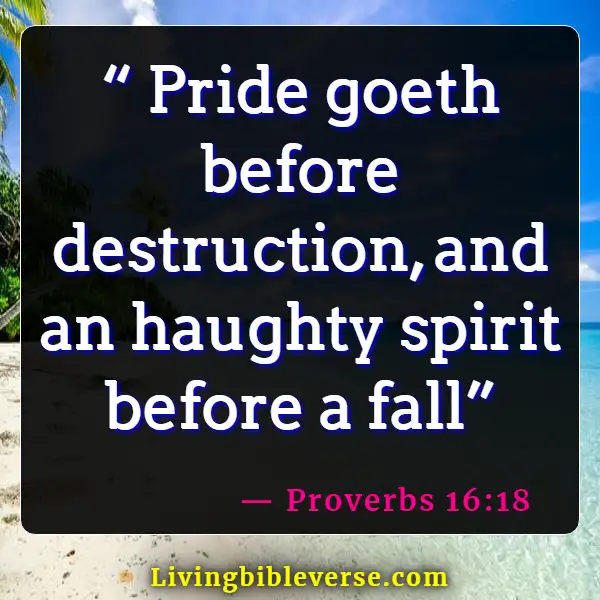 Bible Verses For Hurt Feelings (Proverbs 16:18)