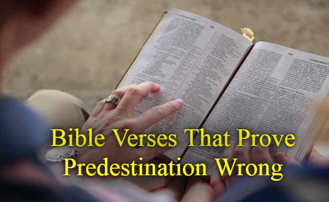 Bible Verses That Prove Predestination Wrong